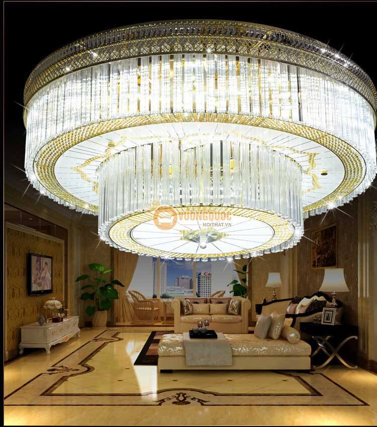 Đèn trần thủy tinh đẹp trang trí nội thất CM262-3